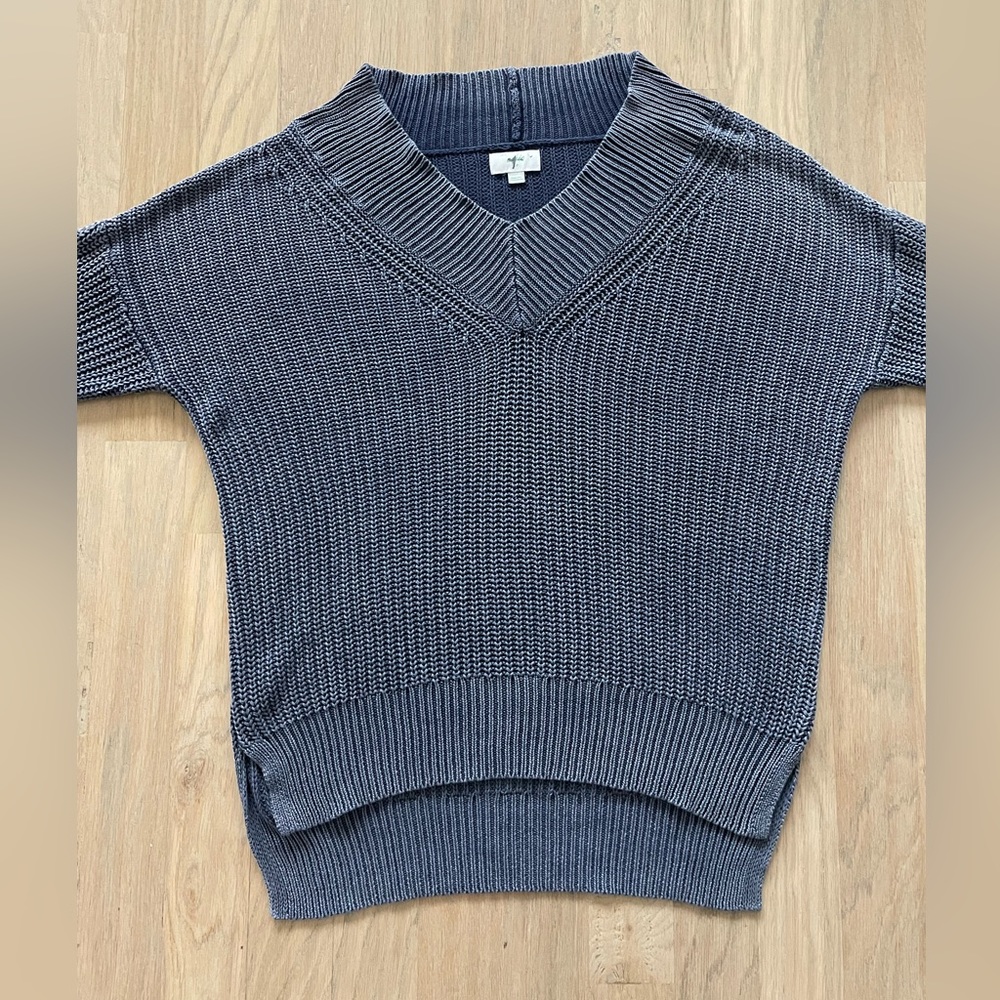 Aerie Chunky Knit Earthy Blue SIZE S